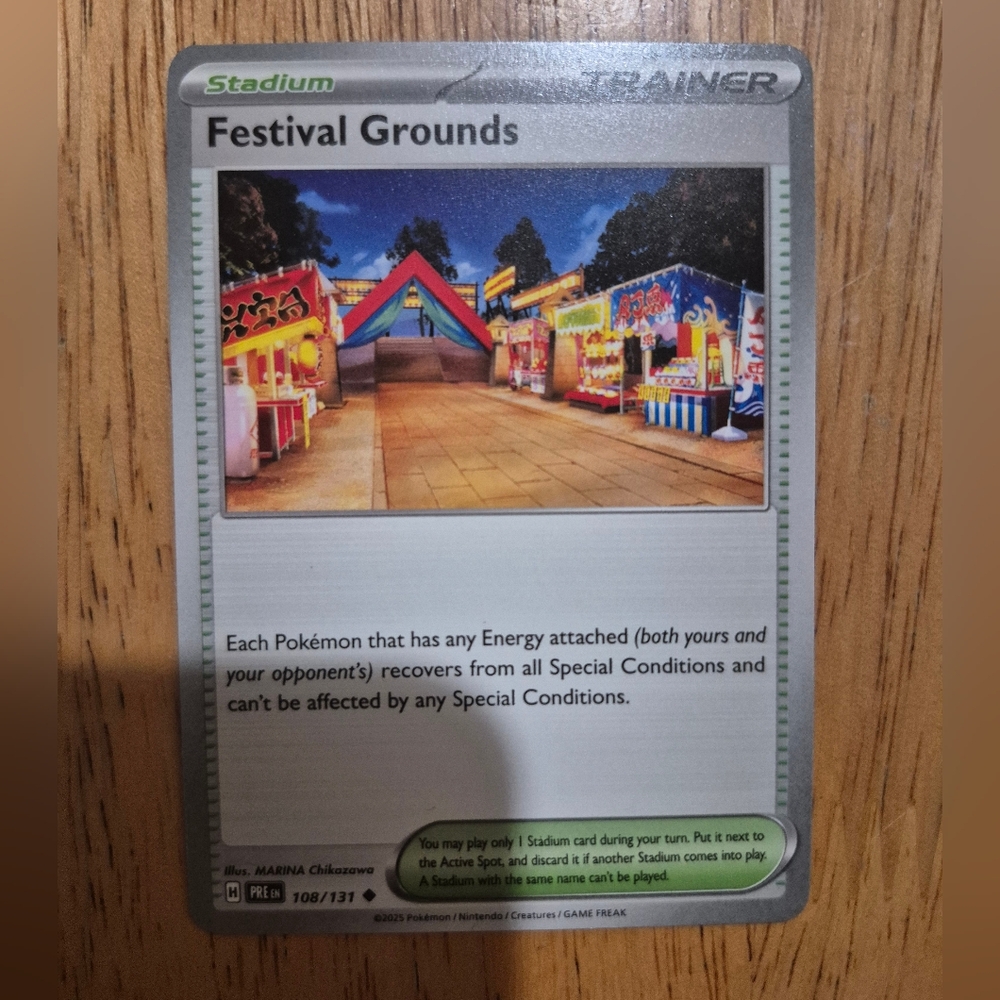 QTY 4 Pokemon Festival Grounds Stadium Trainer Card